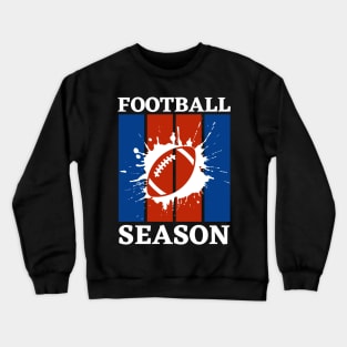 Mens Vintage American Football Season Funny Football Dad Thanksgiving Crewneck Sweatshirt